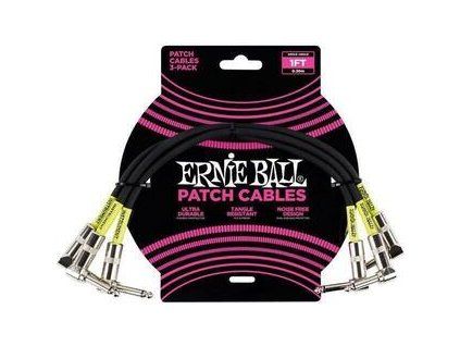 Ernie Ball P06075 Black 30 cm Angled - Angled