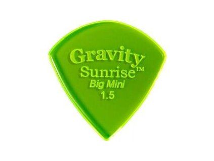 Gravity Picks GSUB15P Sunrise Big Mini 1.5mm Polished Fl. Green