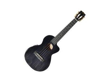 Mahalo Electric-Acoustic Hano Tenor Ukulele Cutaway Trans Black
