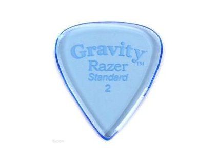 Gravity Picks GRAS2P Razer Standard 2.0mm Polished Blue