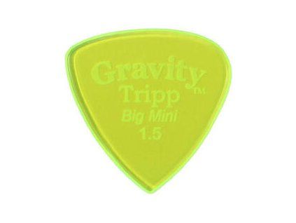 Gravity Picks GTRB15P Tripp Big Mini 1.5mm Polished Fl. Green
