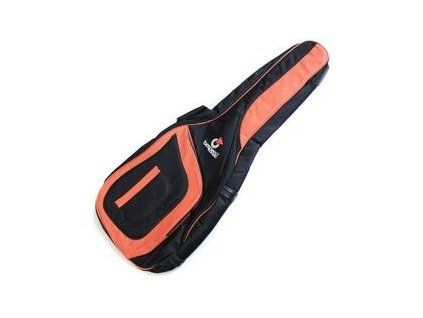 Bespeco BAG160AG Gigbag for Acoustic Guitar Black-Orange