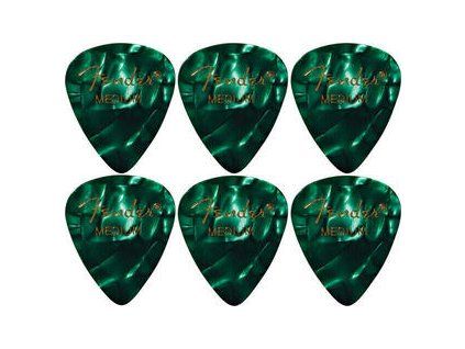 Fender 351 Shape Picks Medium Green Moto Pack