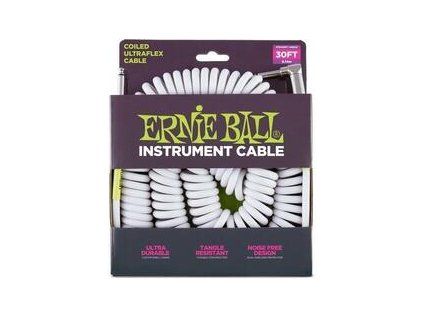 Ernie Ball P06045 White 9 m Straight - Angled