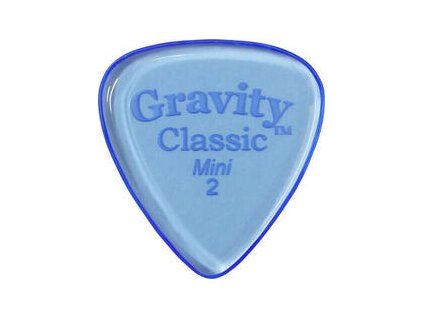 Gravity Picks GCLM2P Classic Mini (Jazz) 2.0mm Polished Blue