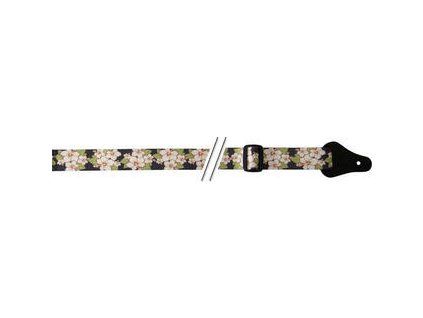 Fire&Stone 532071 Ukulele Strap White Hibiscus