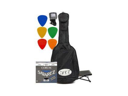Muziker Classic Guitar Accessories Pack Gigbag for classical guitar Black