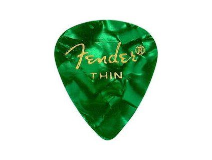 Fender 351 Shape Premium Pick Thin Green Moto