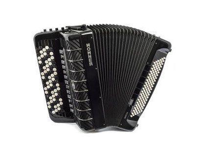 Hohner Mattia IV 120 CR Gun Black Button accordion