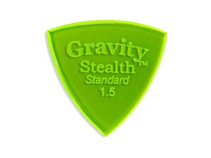 Gravity Picks GSSS15P Stealth Standard 1.5mm Polished Fl. Green