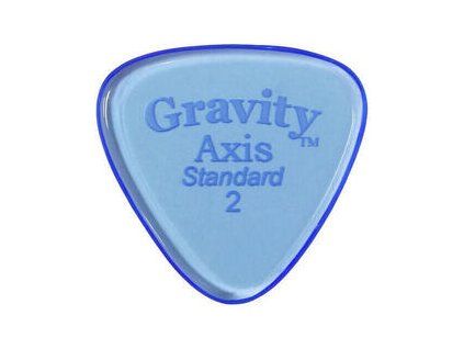 Gravity Picks GAXS2P Axis Standard 2.0mm Polished Blue