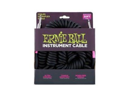 Ernie Ball P06044 Black 9 m Straight - Straight