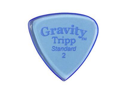 Gravity Picks GTRS2P Tripp Standard 2.0mm Polished Blue