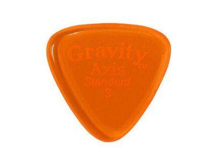 Gravity Picks GAXS3P Axis Standard 3.0mm Polished Orange