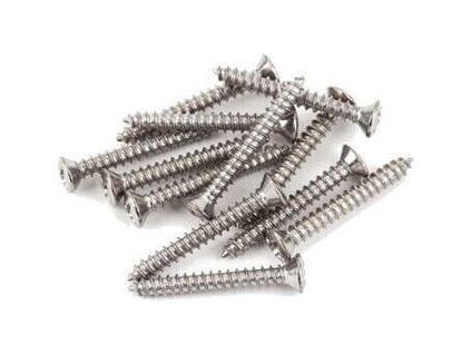 Fender Bass/Telecaster Bridge/Strap Button Mounting Screws Phillips-Head Silver