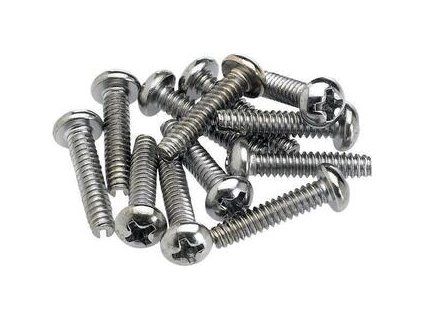 Fender Pickup and Selector Switch Mounting Screws Chrome