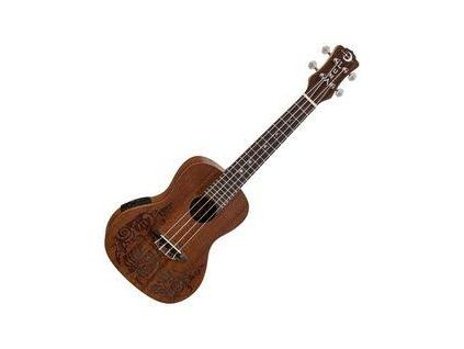 Luna Lizard Concert Ukulele Lizard/Leaf design
