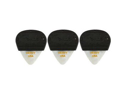 Fender Mojo Grip Picks Celluloid Heavy 3 Pack