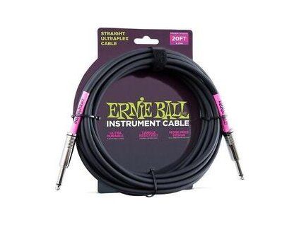 Ernie Ball P06046 Black 6 m Straight - Straight