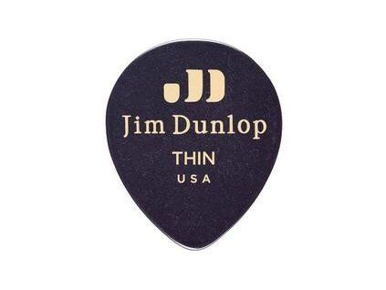 Dunlop 485R-03TH Celluloid Teardrop Black Thin