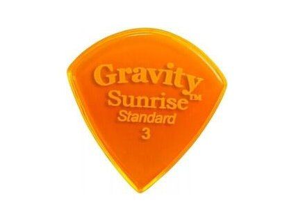 Gravity Picks GSUS3P Sunrise Standard 3.0mm Polished Orange