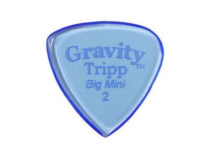 Gravity Picks GTRB2P Tripp Big Mini 2.0mm Polished Blue
