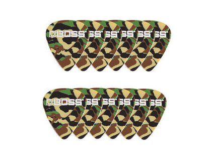 Boss Celluloid Pick Camo 12 Pack