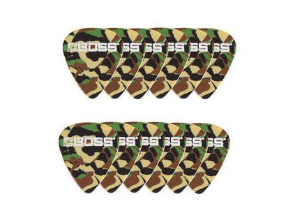 Boss Celluloid Pick Camo 12 Pack