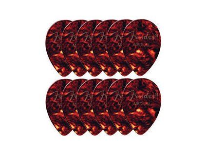 Fender 358 Shape Classic Celluloid Picks Shell 12 Pack