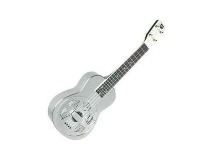 Recording King RU-998 Resonator Ukulele Silver