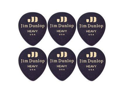 Dunlop 485R-03HV Celluloid Teardrop Black Heavy
