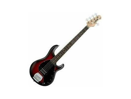 Sterling by MusicMan S.U.B. RAY5 Red Ruby Burst Satin