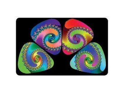 PikCard PC417 Color Swirls Pickcard