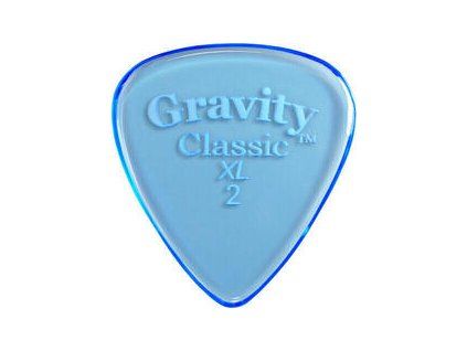 Gravity Picks GCLX2P Classic XL 2.0mm Polished Blue