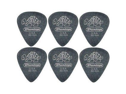 Dunlop 488R 0.50 Tortex Black Gold Standard 6 Pack