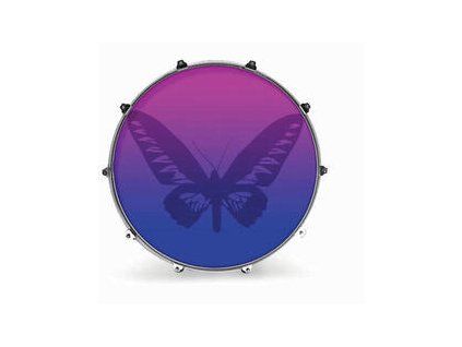 Evans 24" GRAPHIC BUTTERFLY Resonant Drum Head