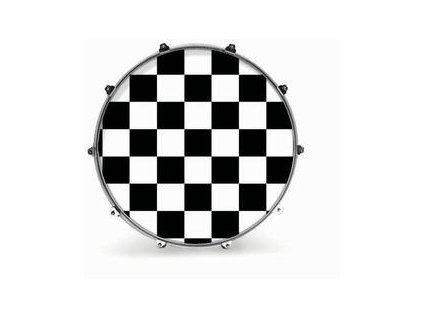 Evans 24" GRAPHIC CHECKER Resonant Drum Head
