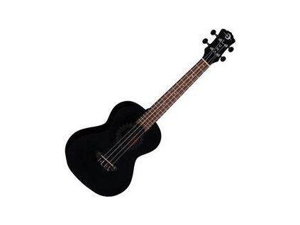 Luna Vintage Mahogany Ukulele Black Open Pore