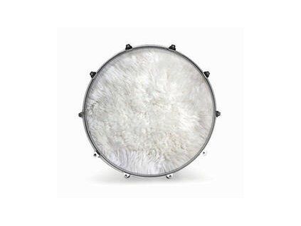 Evans INK24FBRFUR1 24" FABRIC POLAR BEAR FUR Resonant Drum Head